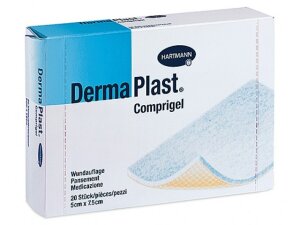 DermaPlast Compress Gel, 7.5x10cm, steril, 10Stk