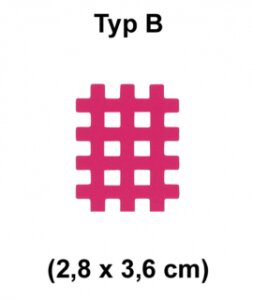 AcuTop Gittertape, pink Typ A, klein