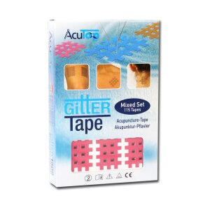 AcuTop Gittertape, Mix Set beige-blau-pink