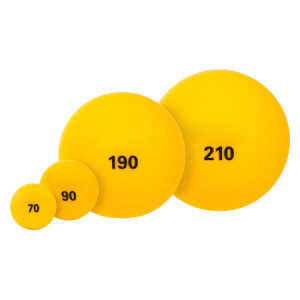 Schaumstoffball unbeschichtet, Durchmesser 9cm, gelb